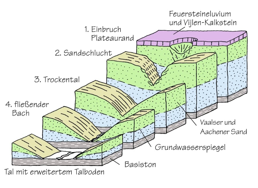 Talformen im Kreide-Deckgebirge des Aachener Kessels und Südlimburger Hügellands