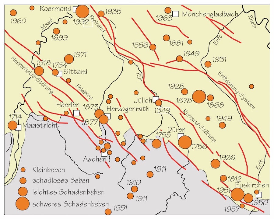 Historische Erdbeben in der Niederrheinischen Bucht
