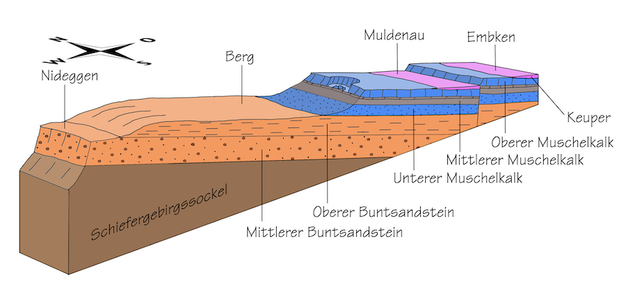 Die geologische Schichtenfolge des Mechernicher Triasdreiecks
